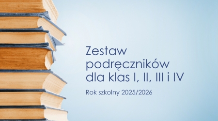 Podręczniki w roku szkolnym 2025/2026