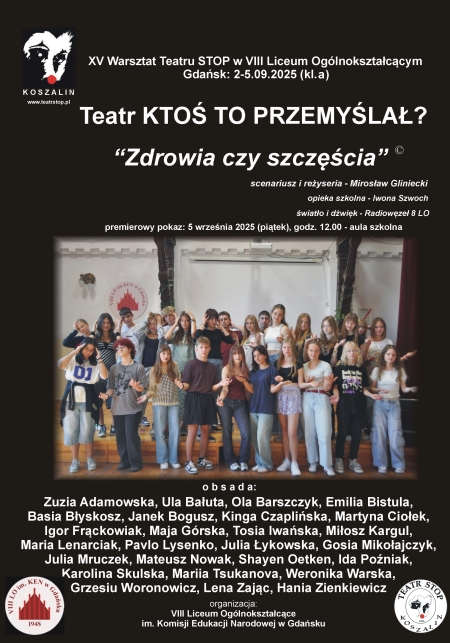 Ktoś to przemyślał - zaproszenie na przedstawienie.
