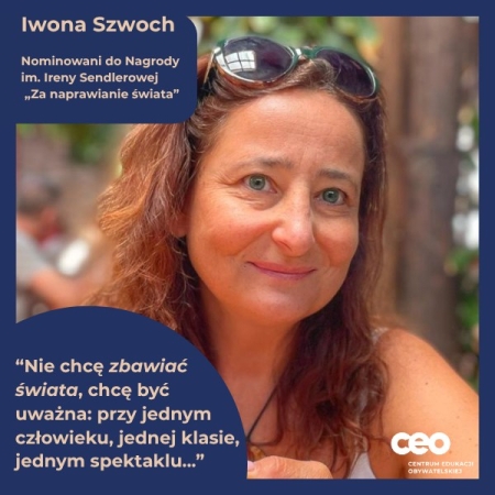 Nauczycielka VIII LO Pani Iwona Szwoch w gronie wyróżnionych prestiżową Nagrodą im. Ireny 