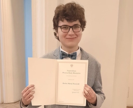 Sukces Bartosza Tracewskiego z klasy 3d